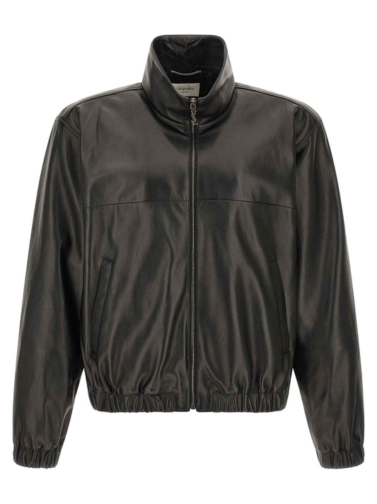 Black Lamb Leather Leather Jacket