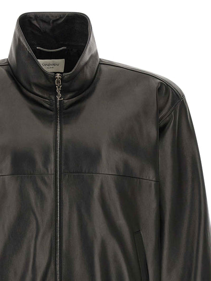 Black Lamb Leather Leather Jacket
