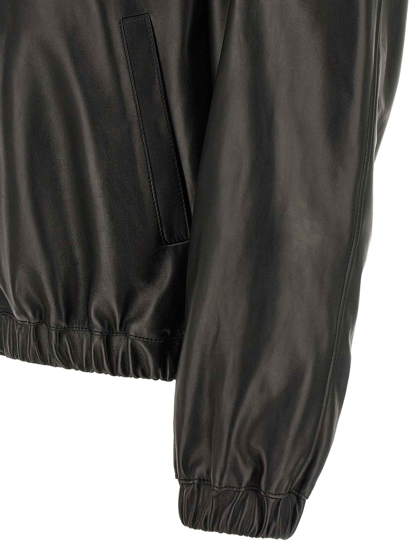 Black Lamb Leather Leather Jacket