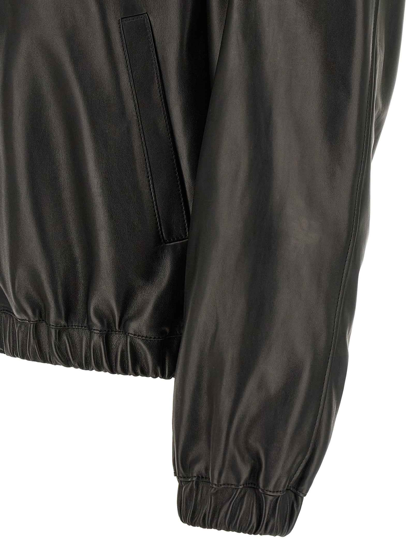 Black Lamb Leather Leather Jacket