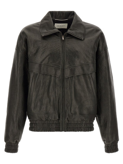 Black Lamb Leather Leather Jacket
