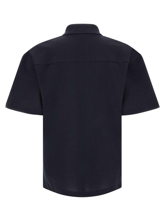 Blue Cotton Polo Shirt