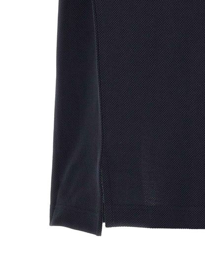 Blue Cotton Polo Shirt