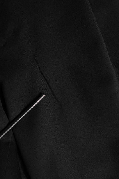 Black Wool Stretch Formal Dress Trouser