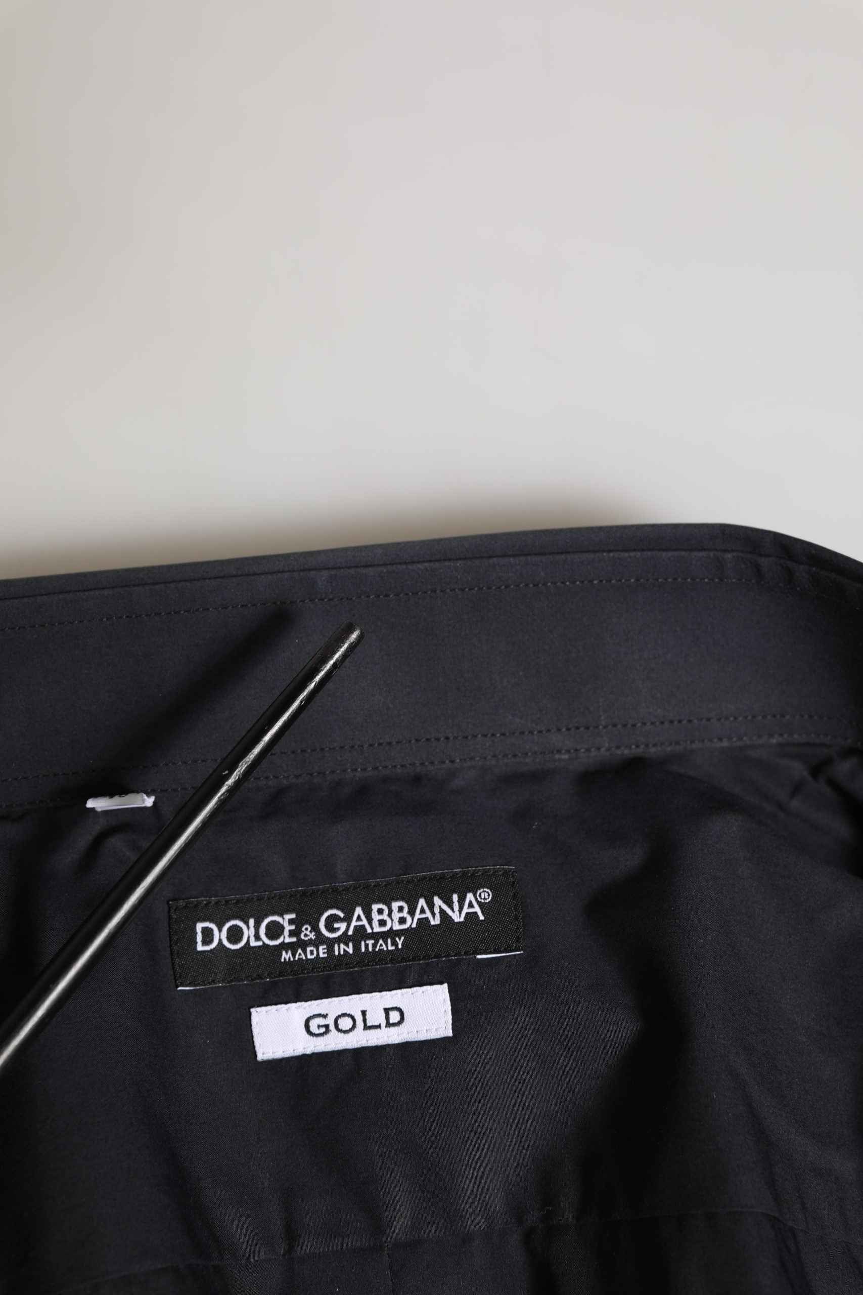 Black GOLD Long Sleeves Formal Dress Shirt