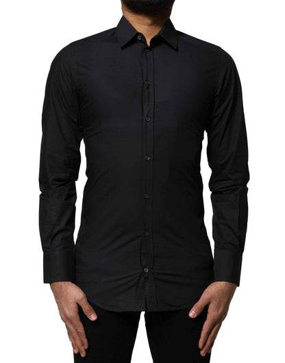 Black GOLD Long Sleeves Formal Dress Shirt