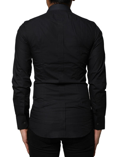 Black GOLD Long Sleeves Formal Dress Shirt