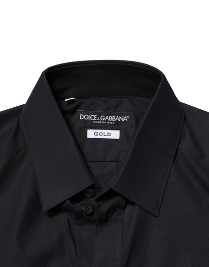 Black GOLD Long Sleeves Formal Dress Shirt