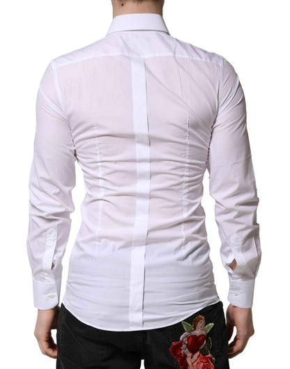 White GOLD Crown Bee Cotton Formal Dress Shirt