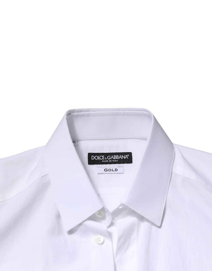 White GOLD Crown Bee Cotton Formal Dress Shirt