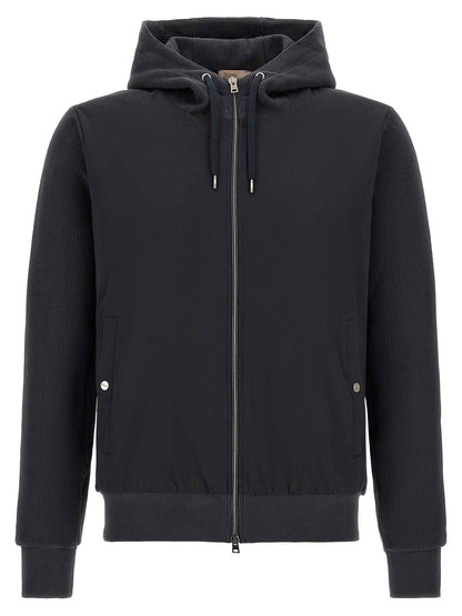 Blue Cotton Shell Jacket