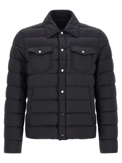 Black Polyamide Full-Length Jacket