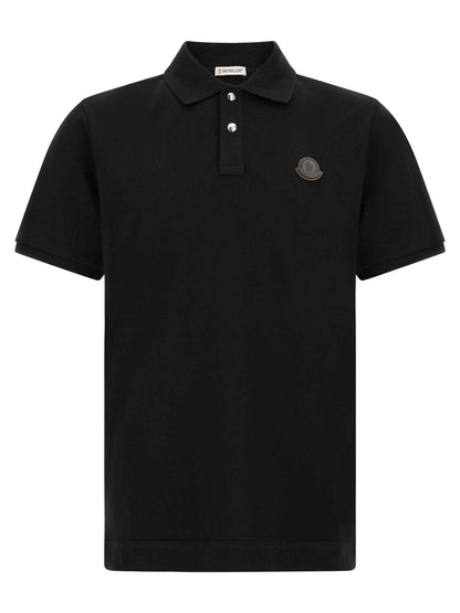 Black Leather Polo Shirt