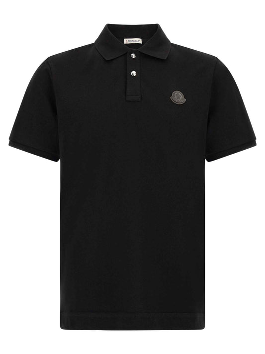 Black Leather Polo Shirt