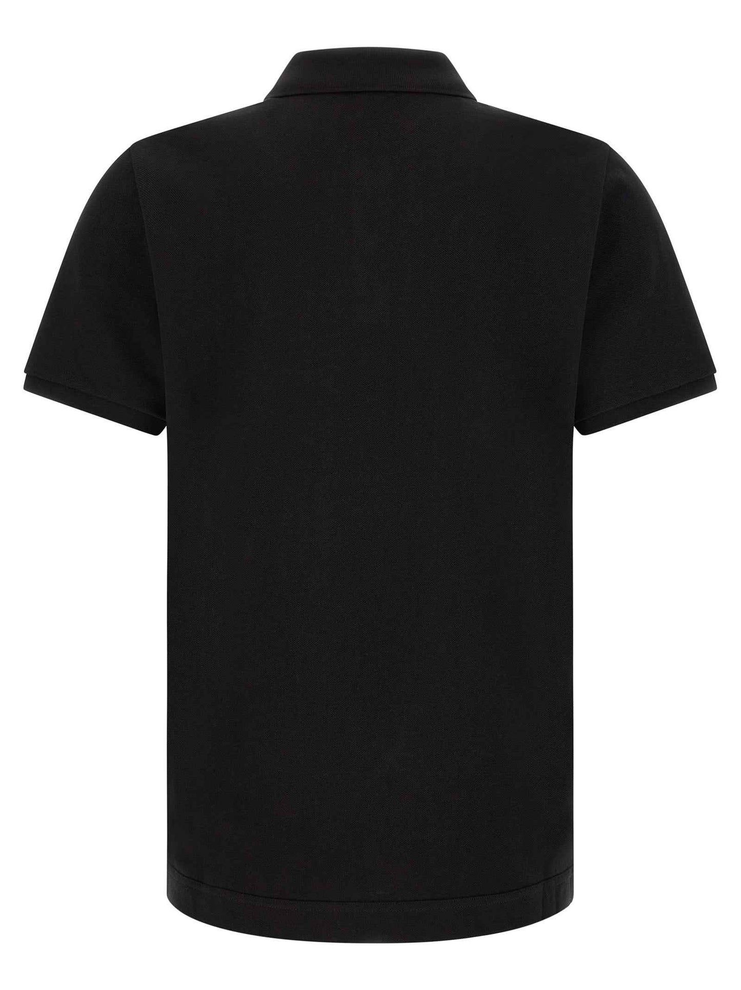 Black Leather Polo Shirt