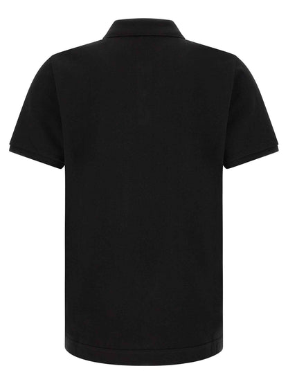 Black Leather Polo Shirt