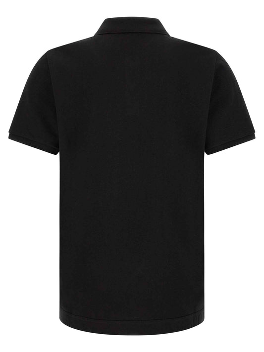 Black Leather Polo Shirt