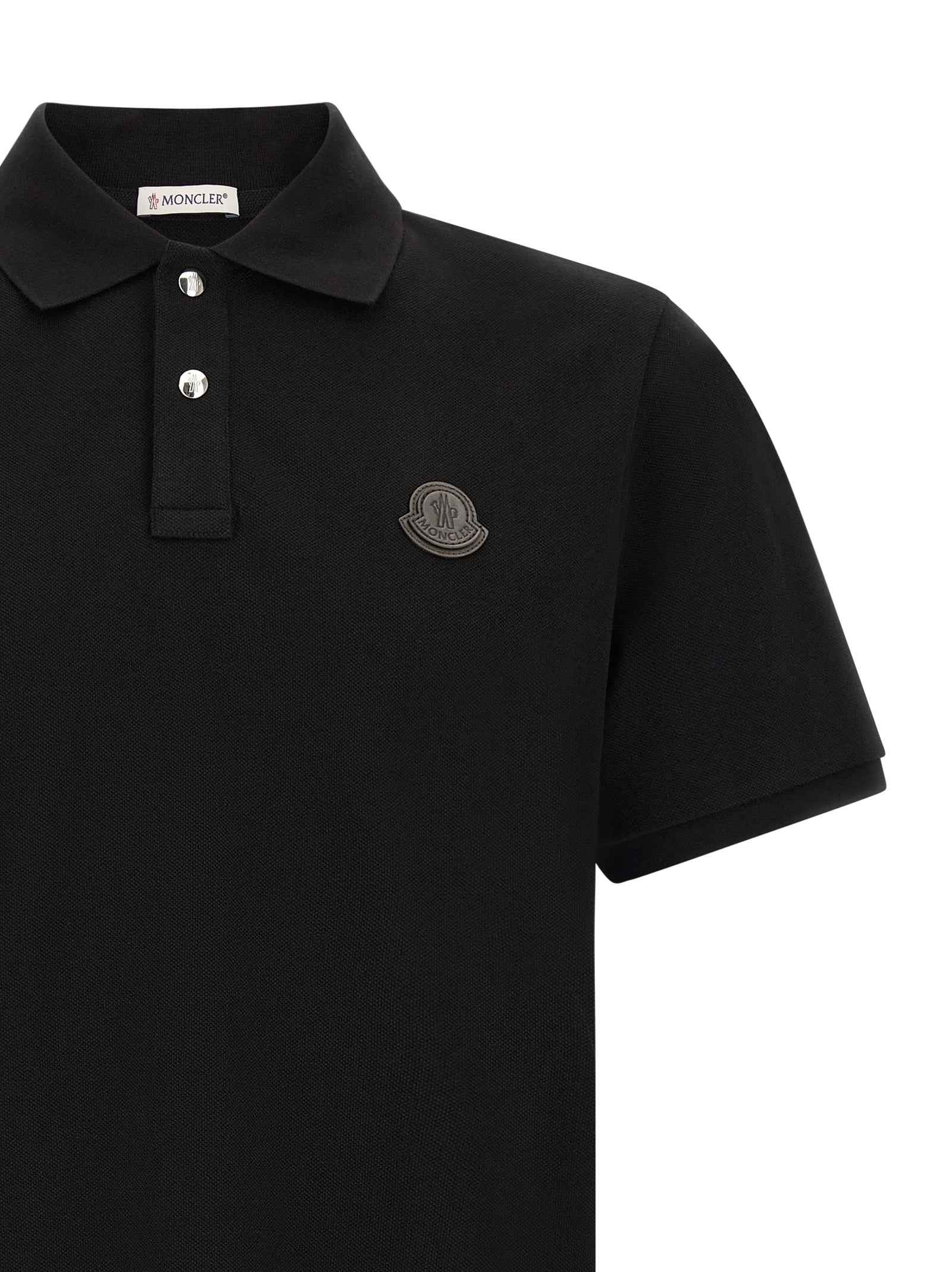 Black Leather Polo Shirt