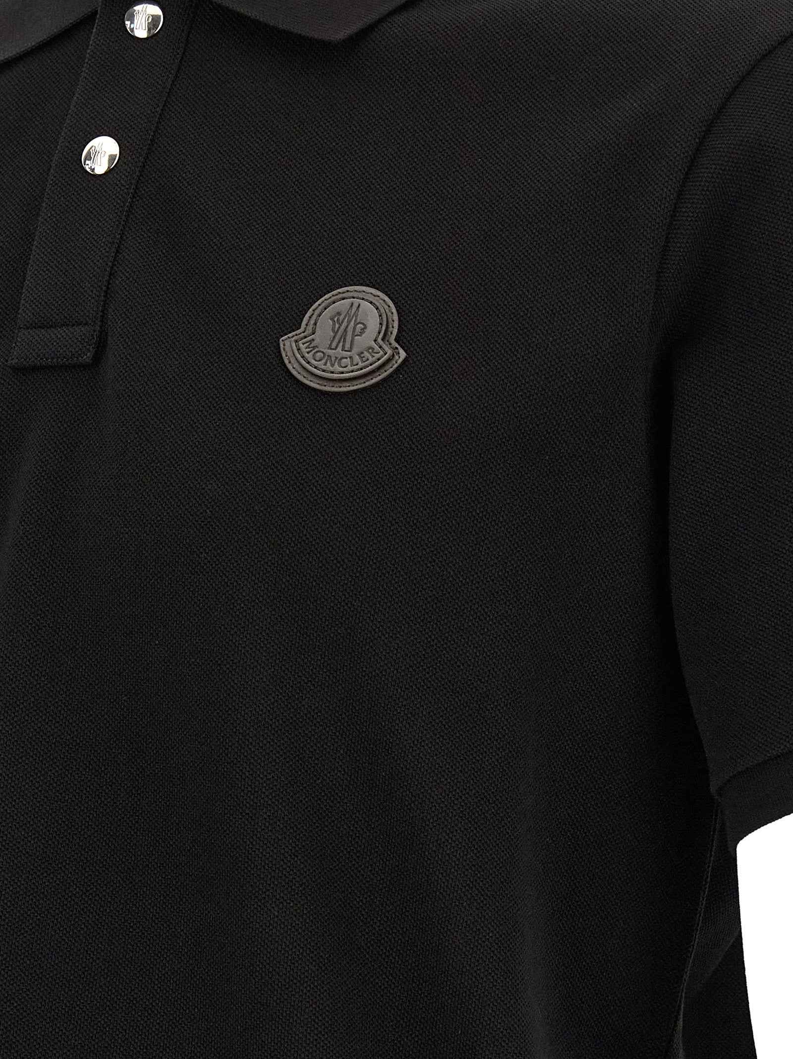 Black Leather Polo Shirt