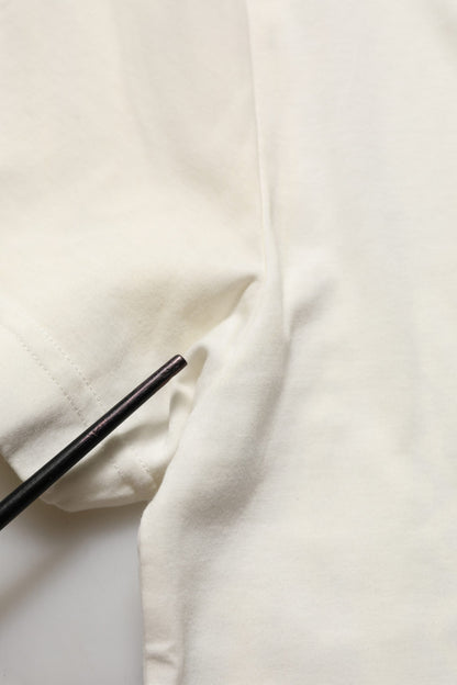 White Bandana Print Cotton Crew Neck T-shirt