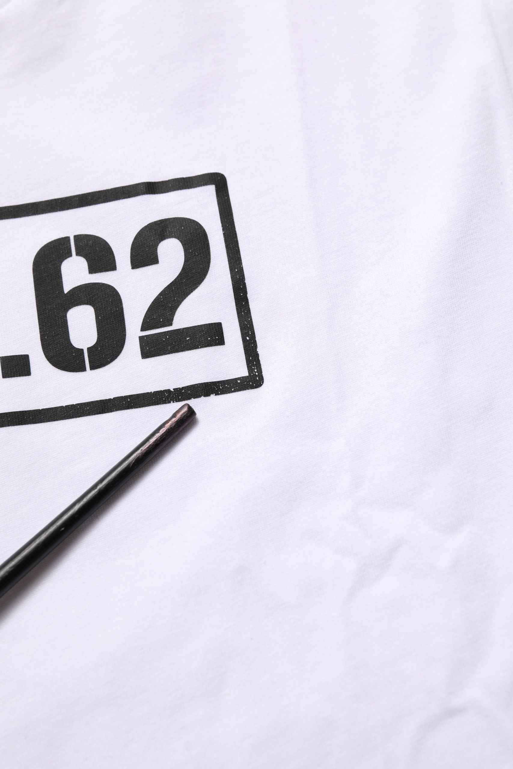 White DG 58.62 Cotton Crew Neck Men T-shirt