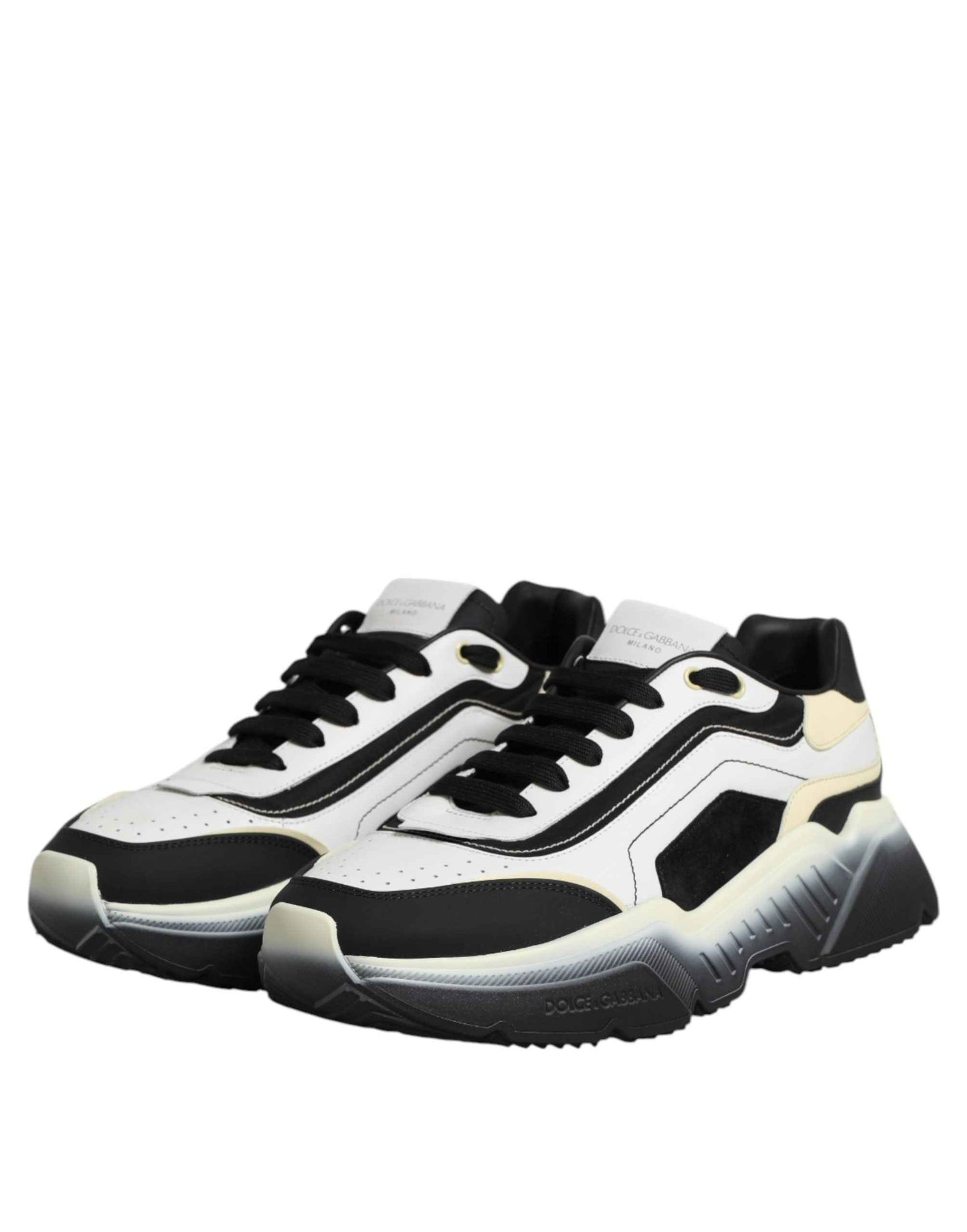 White Black Daymaster Two Tone Sneaker Shoes