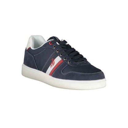 Blue Polyurethane Men's Sneaker
