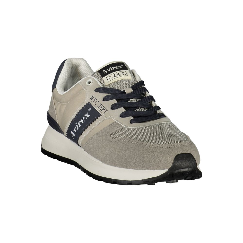 Gray Polyurethane Men's Sneaker