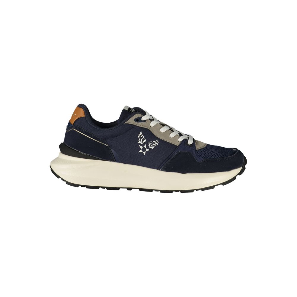 Blue Polyurethane Men's Sneaker