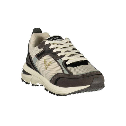 Bianco Polyurethane Uomo Sneaker