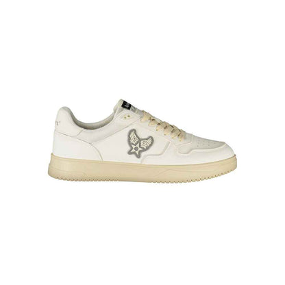 White Polyurethane Men's Sneaker