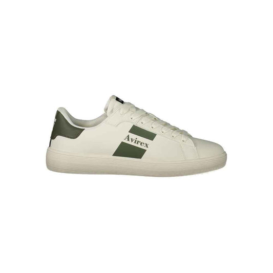 White Polyurethane Men's Sneaker