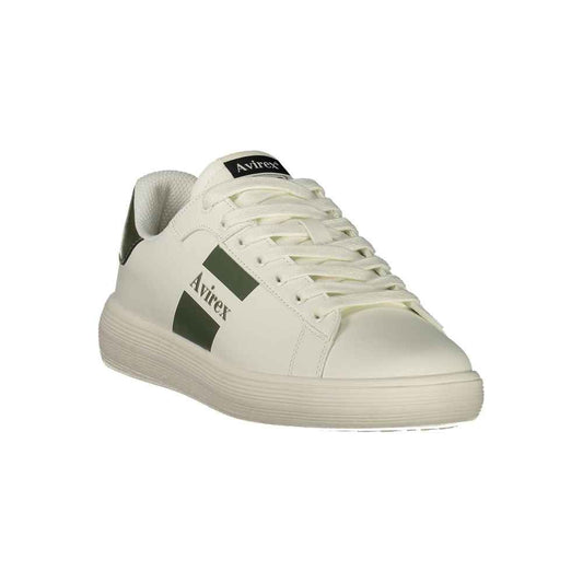 White Polyurethane Men's Sneaker