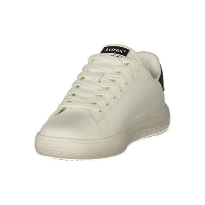 White Polyurethane Men's Sneaker