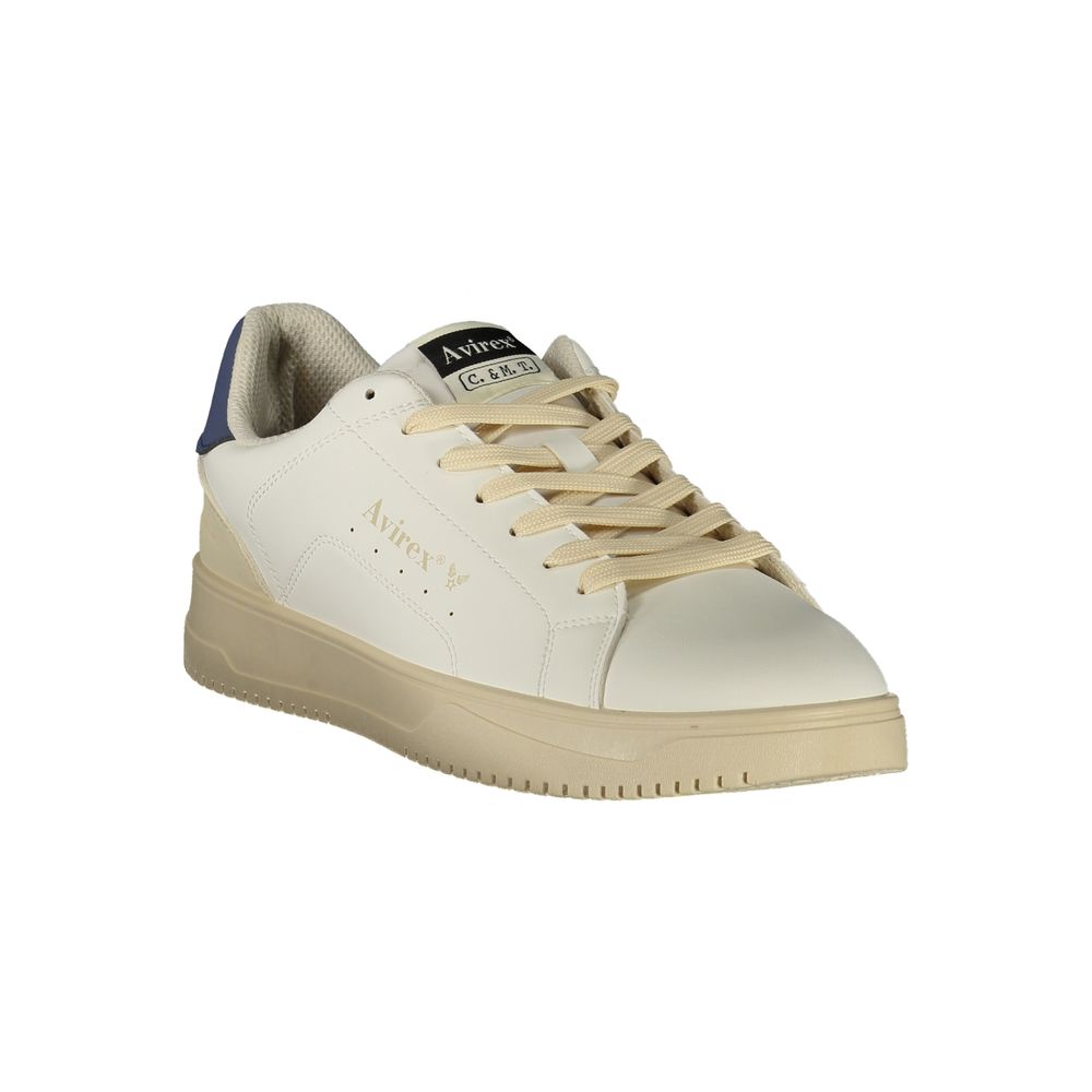 Bianco Polyurethane Uomo Sneaker
