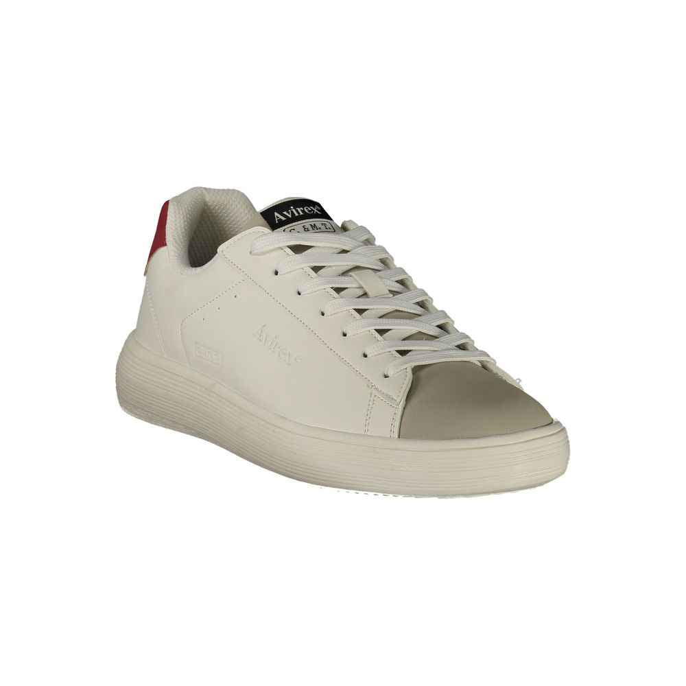 White Polyurethane Men's Sneaker