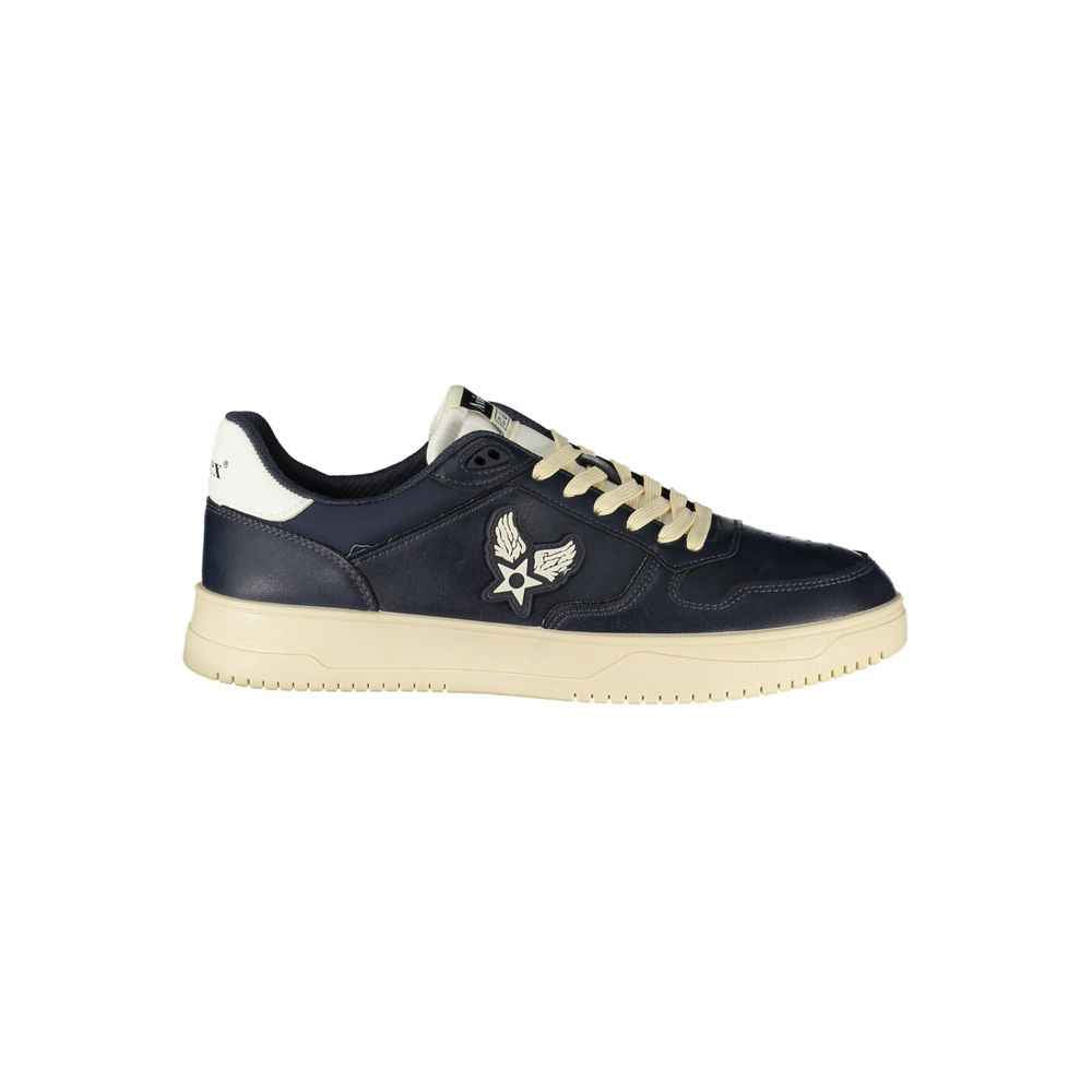 Blue Polyurethane Men's Sneaker