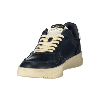 Blue Polyurethane Men's Sneaker