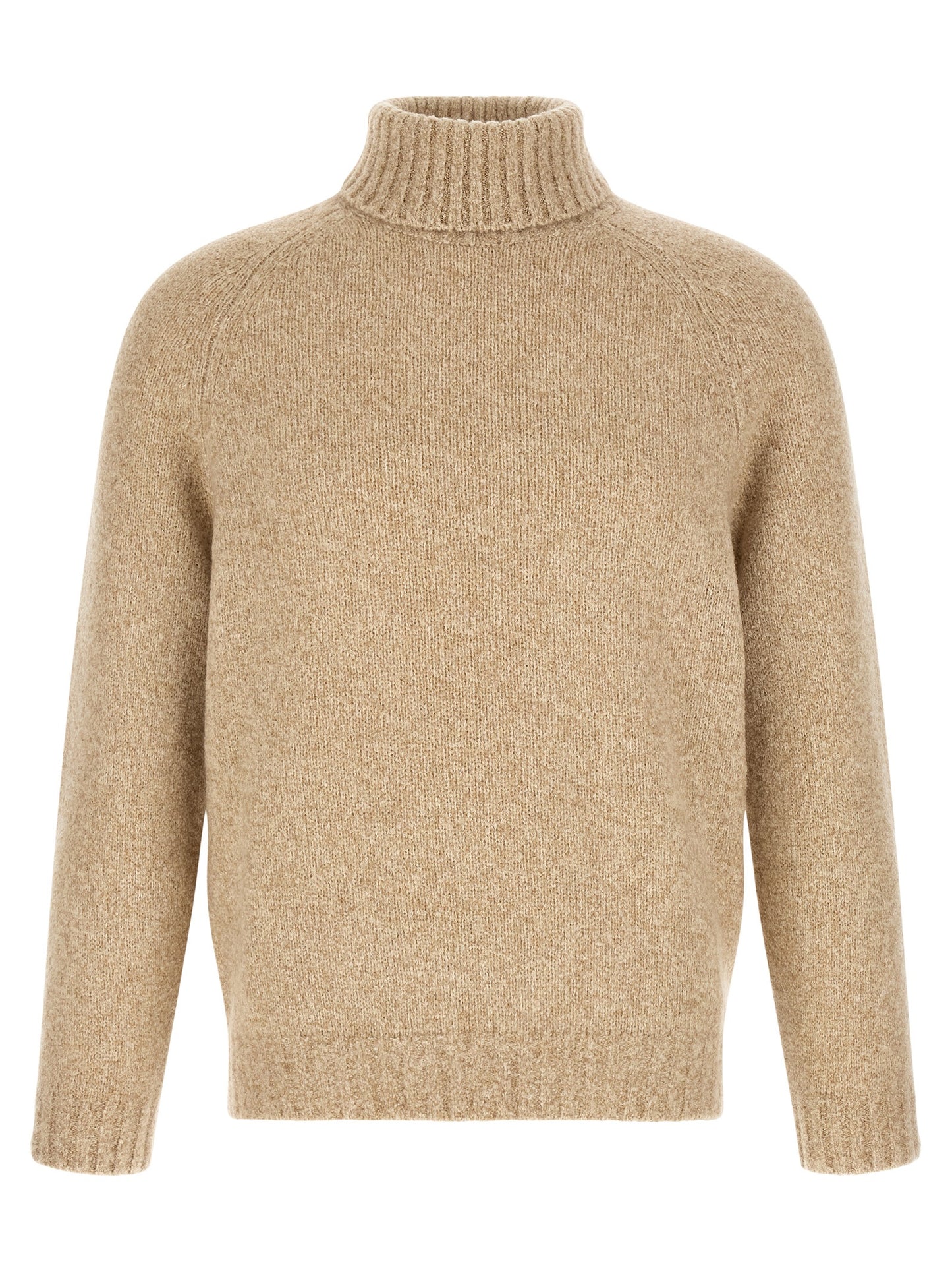 Beige Virgin Wool Cardigan