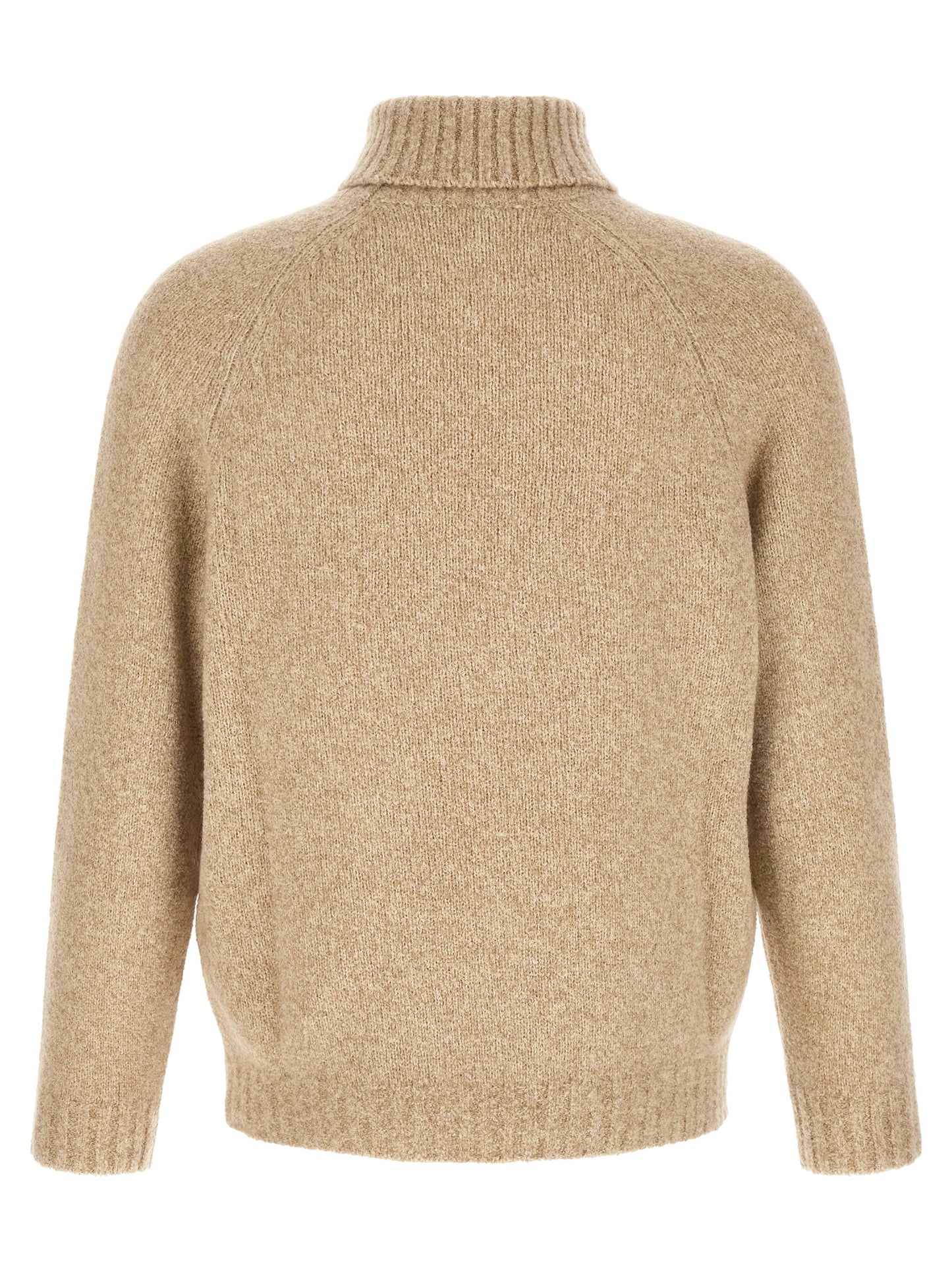 Beige Virgin Wool Cardigan