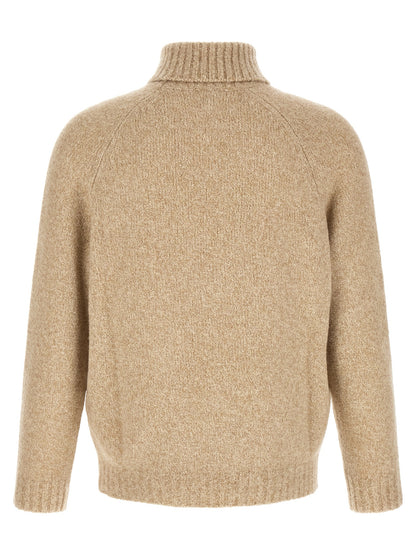 Beige Virgin Wool Cardigan