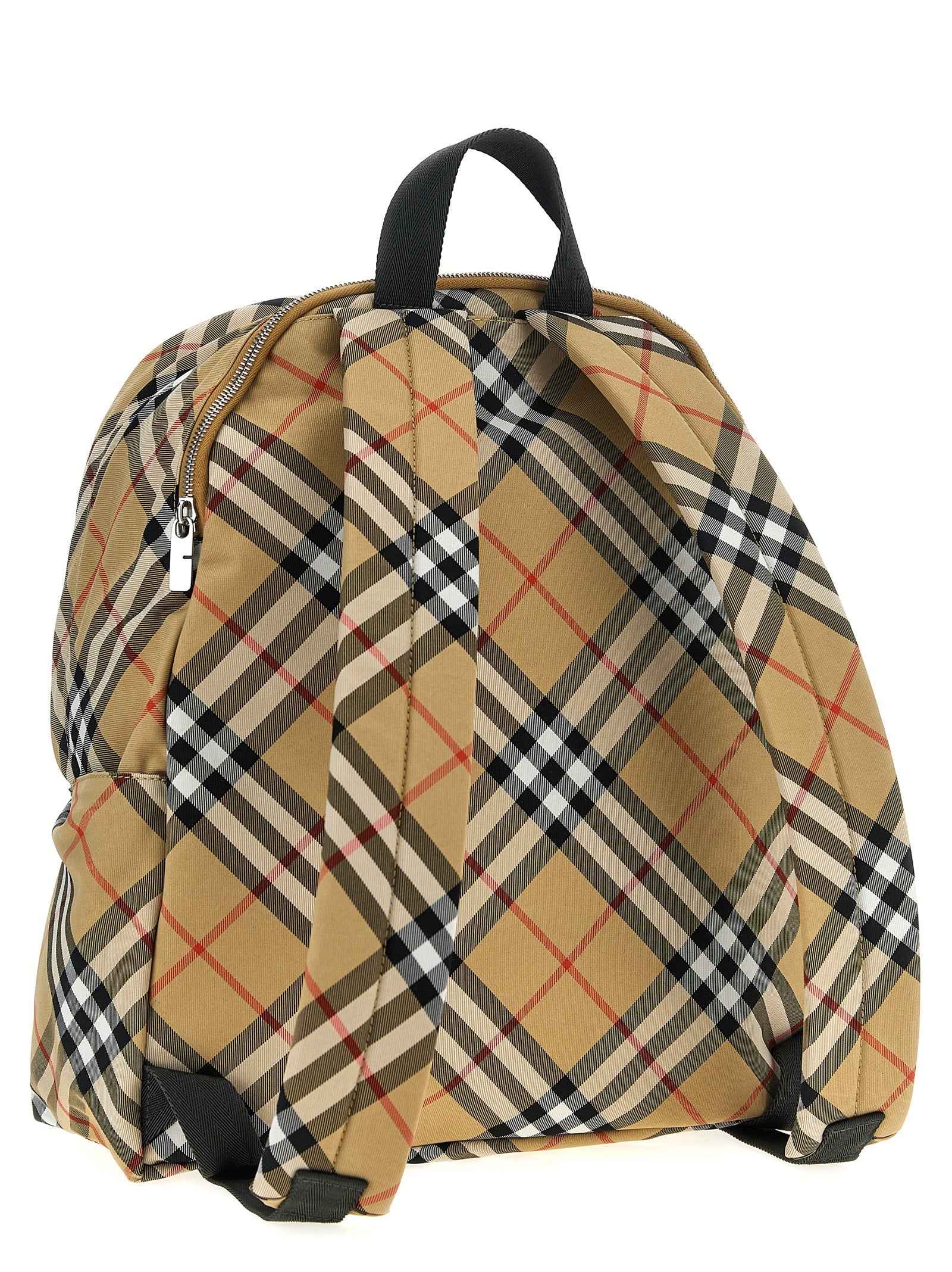 Beige Polyester Backpack