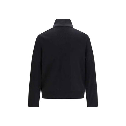 Black Viscose Full-Length Jacket