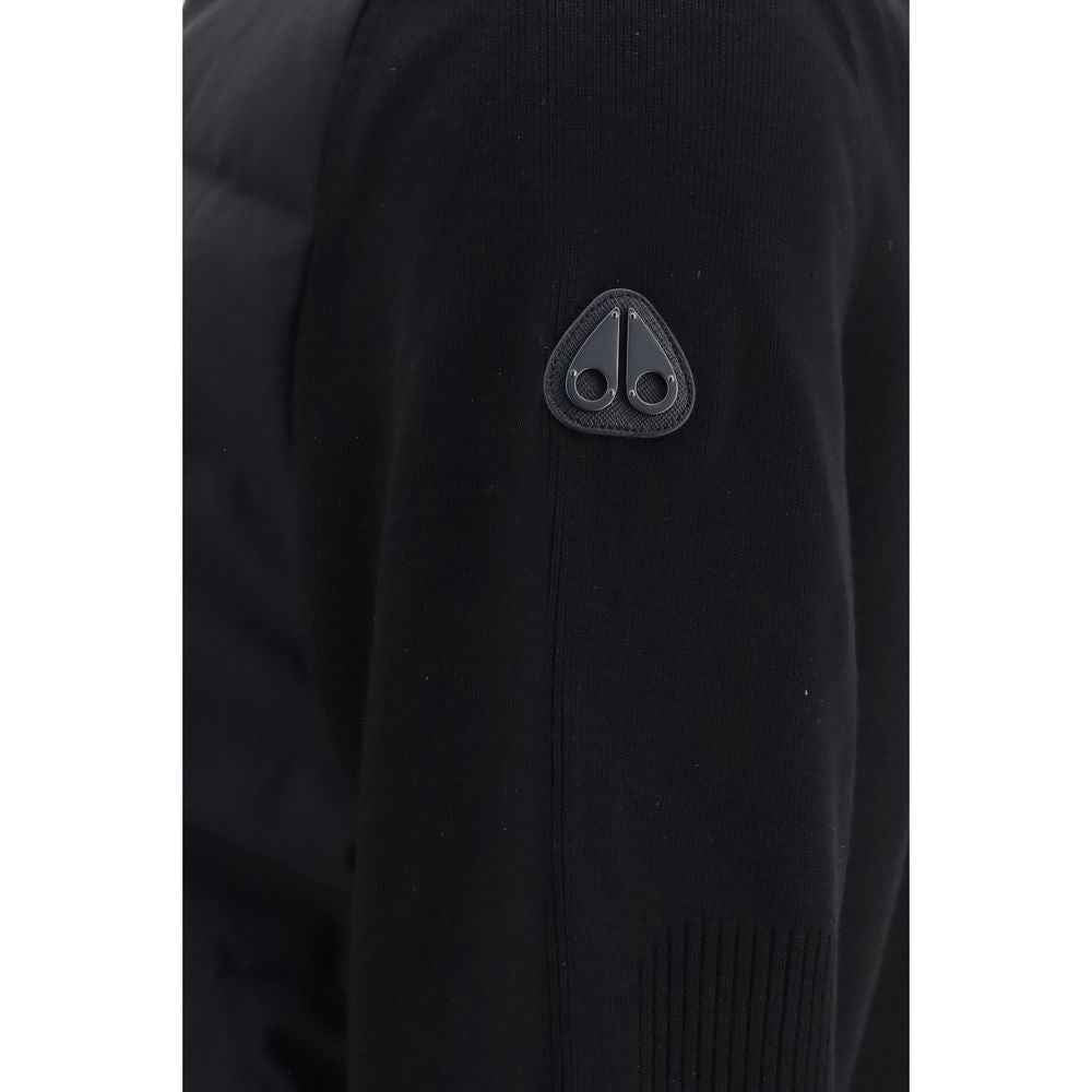 Black Viscose Full-Length Jacket
