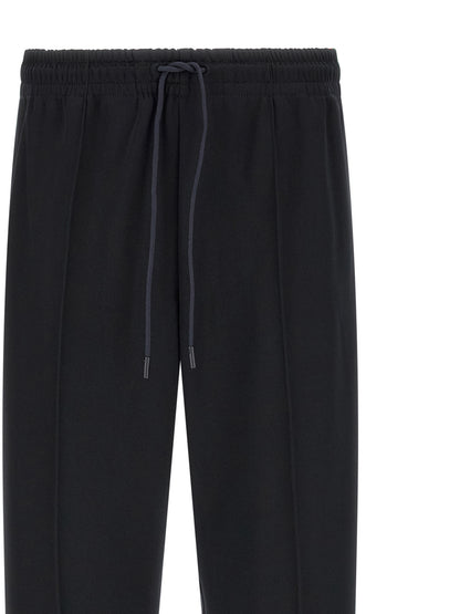 Blue Polyester Joggers (Workout Pants)