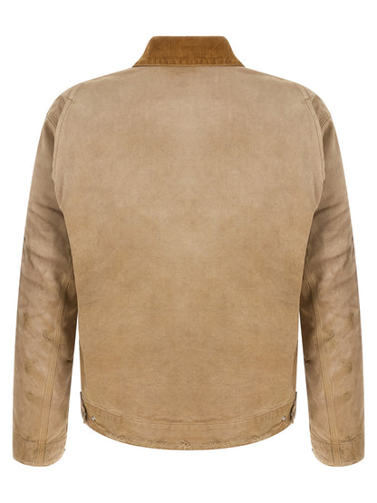 Beige Cotton Shell Jacket