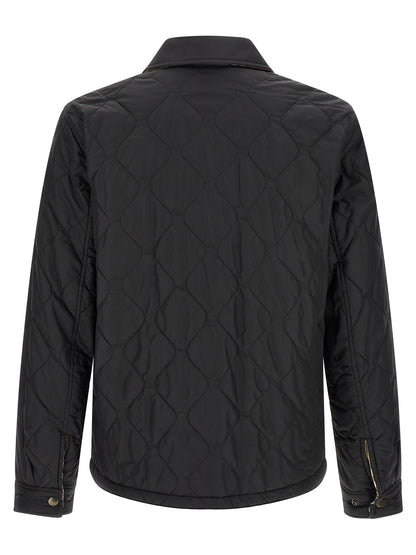 Black Polyamide Full-Length Jacket