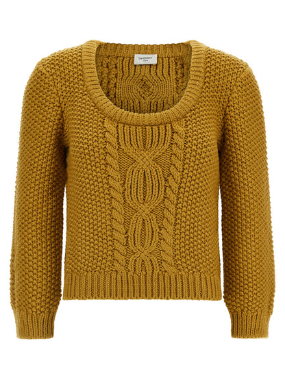 Bicolor Wool Cardigan