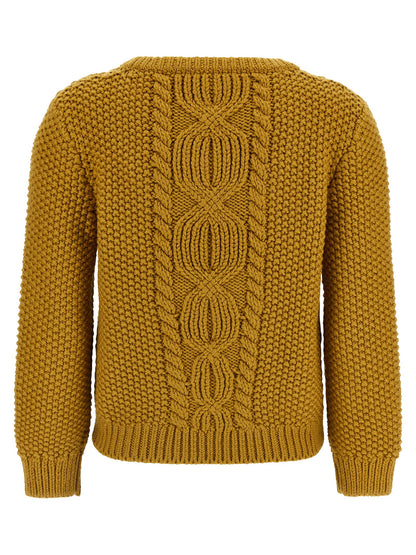 Bicolor Wool Cardigan