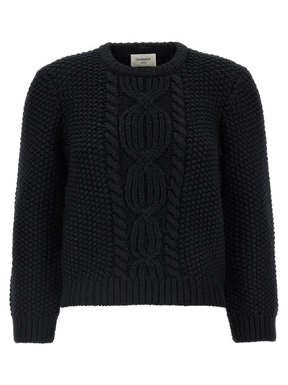 Black Wool Cardigan